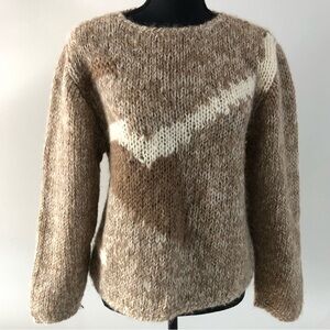 Women’s Vintage Long Sleeve Wool blend knit sweater size M